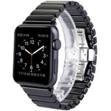 Apple watch Schakelarmband Keramisch bandje - Zwart - Geschikt voor Apple Watch 42mm / 44mm / 45mm / 49mm