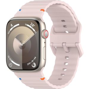 Apple watch Wave sportband - Roze - Geschikt voor Apple Watch 38mm / 40mm / 41mm / 42mm - Apple watch bandje