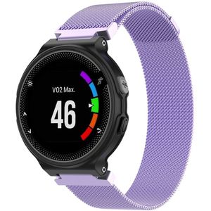 Garmin Forerunner 220 / 230 / 235 / 620 / 630 / 735 (XT) - Milanese bandje - Large - Paars