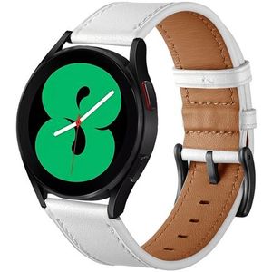 lederen bandje - Wit - Xiaomi Mi Watch / Xiaomi Watch S1 / S1 Pro / S1 Active / Watch S2