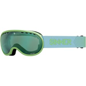 Vorlage S Skibril - Groen - Volledig Groene Spiegellens