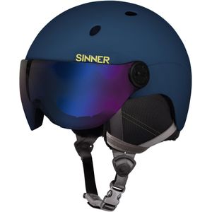 Sinner Titan Visor Skihelm Vizierhelm - Donkerblauw - 63 - Xl Xl(63-64cm)