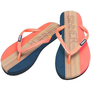 Sinner Capitola Slippers Dames - Koraal / Blauw 31