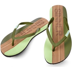 CAPITOLA SLIPPERS DAMES - LICHT GROEN / DONKER GROEN