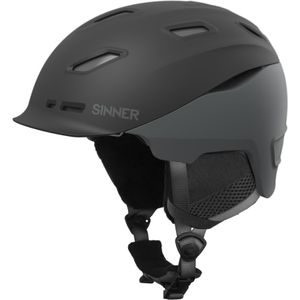 Sinner Moonstone Skihelm - Mat Zwart/grijs - Maat 58 - M 58