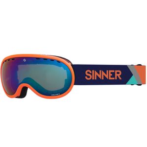 Vorlage S Skibril -  Mat Oranje Frame - Volledig Blauwe Spiegellens