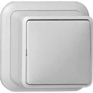 Gira Wisselschakelaar 310610 - Opbouw - Creme