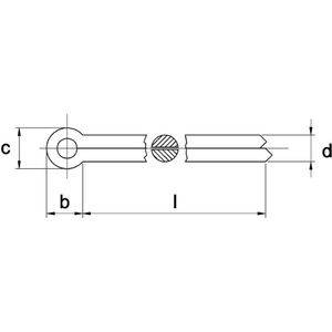 Splitpen Din94 6,3X45Mm Elvz - 250 stuks