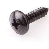 Plaatschroeven - Zwart - Kunststof Assortimentsdoos - 9-vaks - Diverse Inhoud