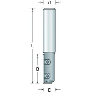 Groeffrees 450-8xxl 12x30mm Hm W-Mes 8mm
