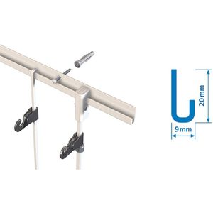 Classic+ J-Muurprof Wit Ral9010 100Kg 3 meter