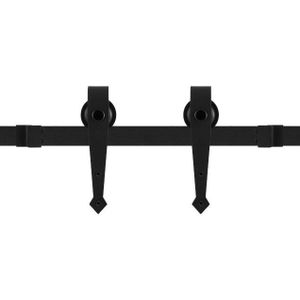 GPF Schuifdeursysteem Nuoli mini zwart 200 cm
