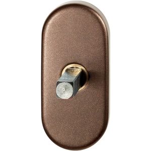 GPF1130.A2.0032 Bronze blend draaikiepmechanisme ovaal 65x30x12mm met stift binnenzijde 32mm