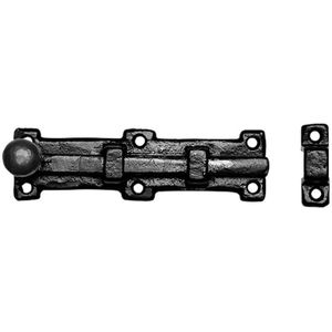 Kirkpatrick Deurschuif met knop 303x54mm smeedijzer zwart