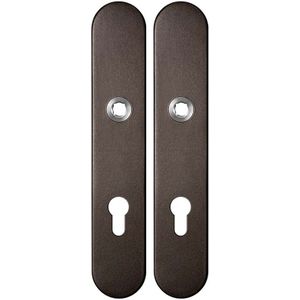 Langschild afgerond enkelverend 218x40x8,5mm PC72 Dark blend