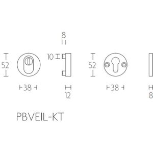 Formani ONE PBVEIL-KT rozet anti-kerntrek SKG*** brons
