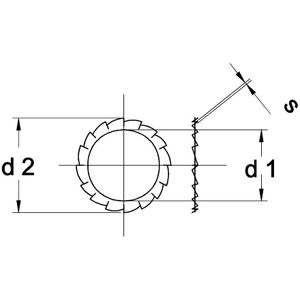Tandveerring M5 RVS A4 - 1000 stuks