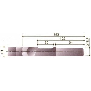 Beitel Plat 25X300Mm 21Mm-Zk Kan/Mak