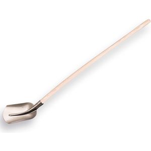 Schop 0 Hollands - Gebogen - Blank - Knopsteel - 130cm