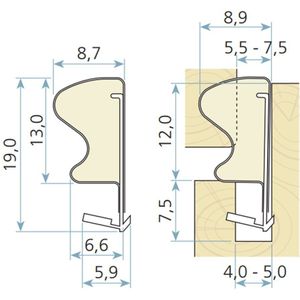 Qlon Raamdichting 3063 Zwart 25 Meter