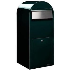 BOBI Brievenbus Jumbo - RAL 6064 - Zwartgroen en RVS Klep