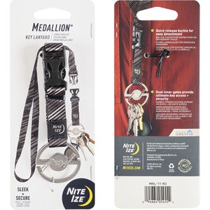 Nite Ize Medallion Key Lanyard Karabijnhaak Zilver