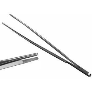 A.A.S. Anatomisch Pincet - Grijs - Roestvrij Staal - 14.5cm