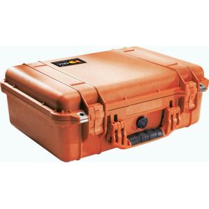 Peli™ Case 1500 Koffer Medium oranje met schuim