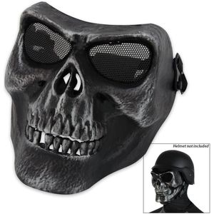 Airsoft Game Facemask Skull Black
