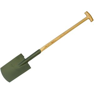 Bison - Army Spade TL - Schep - Groen - Gesmeed Staal - Essenhouten Handvat
