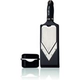 V-rasp slicer/julienne zwart traploos verstelbaar