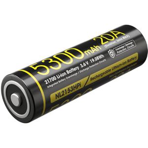 Nitecore NL2153HPi Oplaadbare 21700 Li-Ion batterij 5300mAh