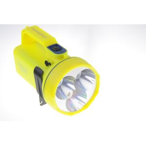 Nightsearcher Trio Li-Ion met 12 en 230 volt geel