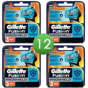 Gillette Fusion ProShield Chill mesjes 12 stuks