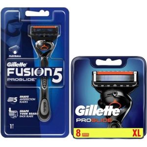 Gillette Combi Fusion5 ProGlide Flexball Scheersysteem incl 9 Mesjes