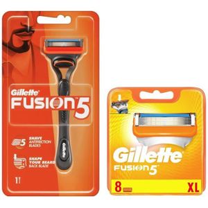 Gillette Combi Fusion5 Houder incl 9 Mesjes