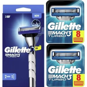 Gillette Combi Mach3 Turbo 3D Scheersysteem incl 18 Mesjes