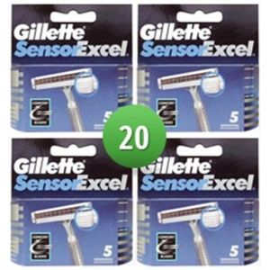Gillette Combi Scheermesjes Sensor Excel 20 mesjes