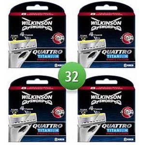 Wilkinson Sword Combi Scheermesjes Quattro Titanium Precision 32 mesjes