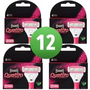 Wilkinson Sword 12 Quattro For Women 12 Scheermesjes