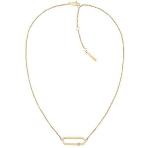 Calvin Klein CK Elongated Oval collier CJ35000186 Goud