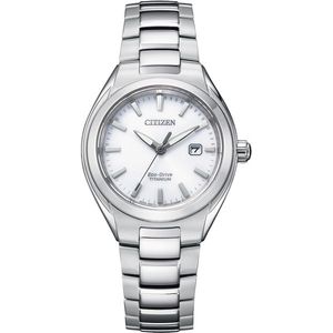 Citizen EW2610-80A Titanium horloge dames Eco-Drive Wit