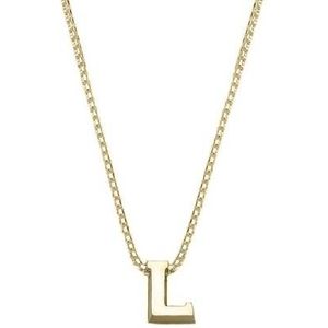 JOY de la LUZ Initials Yi-L letter L ketting Goud