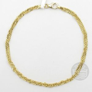 Fjory Gouden Singapore Armband 40-SIN0319 19cm