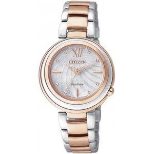 Citizen EM0335-51D horloge dames Eco-Drive Bi Color