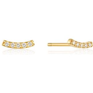 Ania Haie 14kt Gold EAU004-04YG Magma Diamond Curve Stud Oorbellen Goud