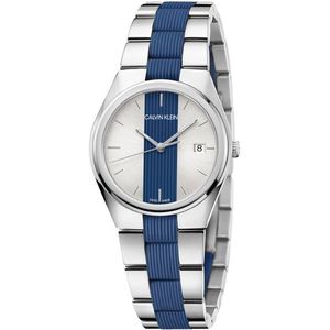 Calvin Klein horloge Contrast K9E231VX Blauw