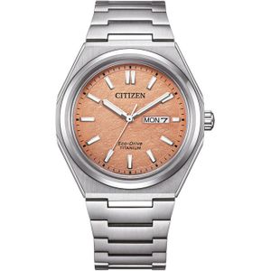 Citizen AW0130-85ZE horloge Eco-Drive Oranje Titanium