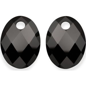 Sparkling Jewels Eardrops Onyx Medium Oval EAGEM07-MO