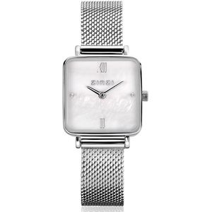 Zinzi horloge ZIW1717 Square Mini Silver